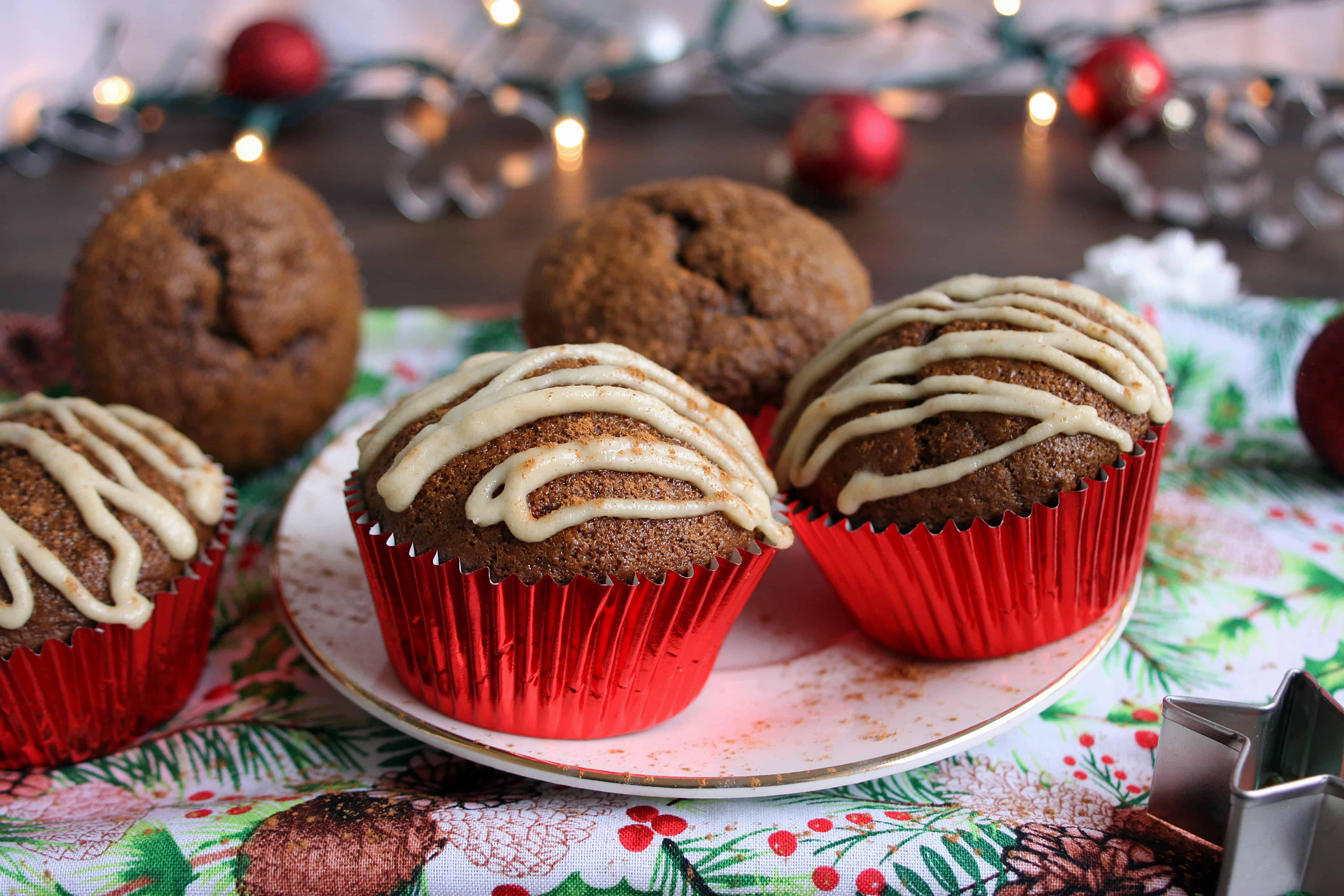 Healthy Gingerbread Muffins