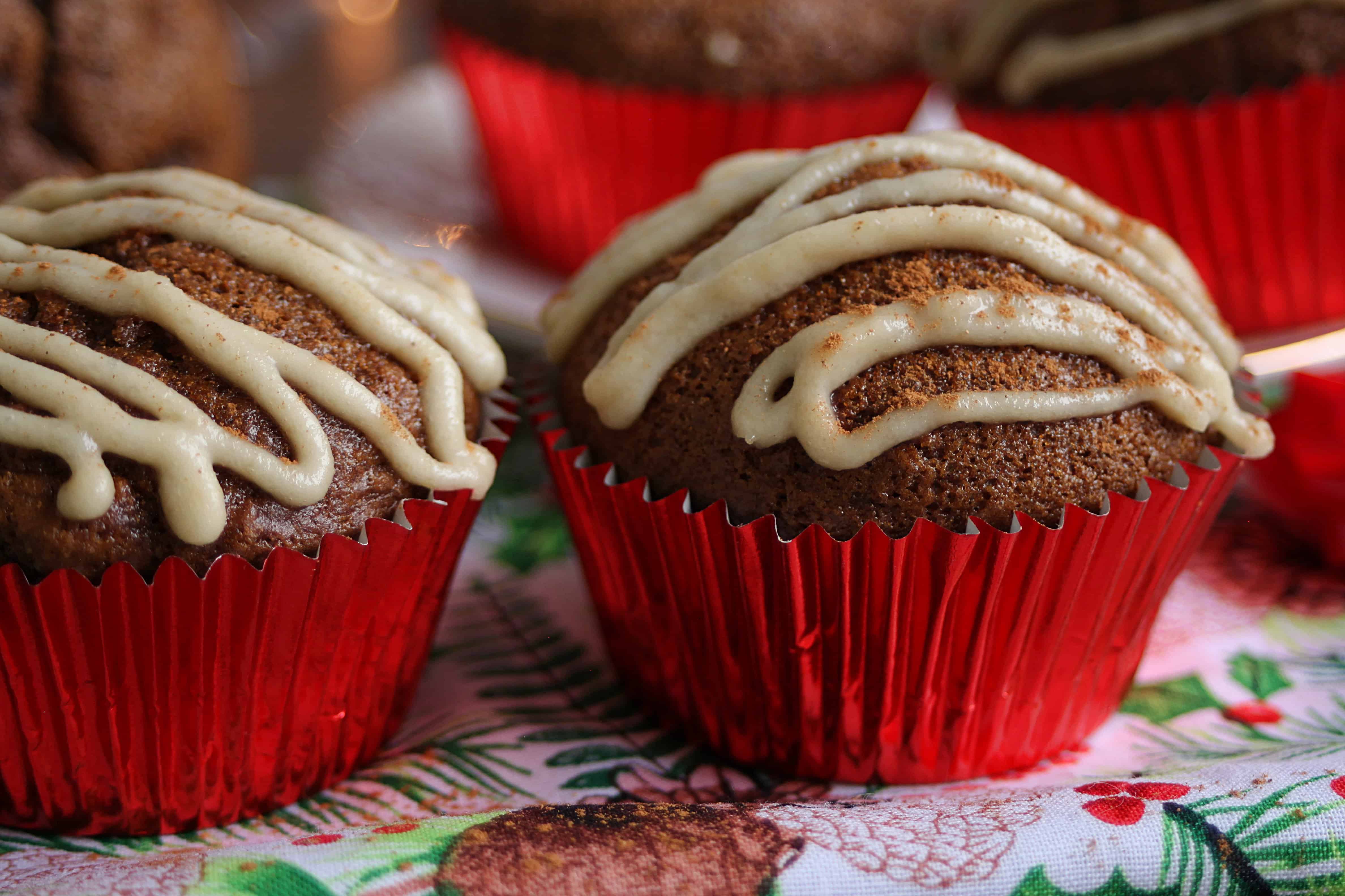 Healthy Gingerbread Muffins