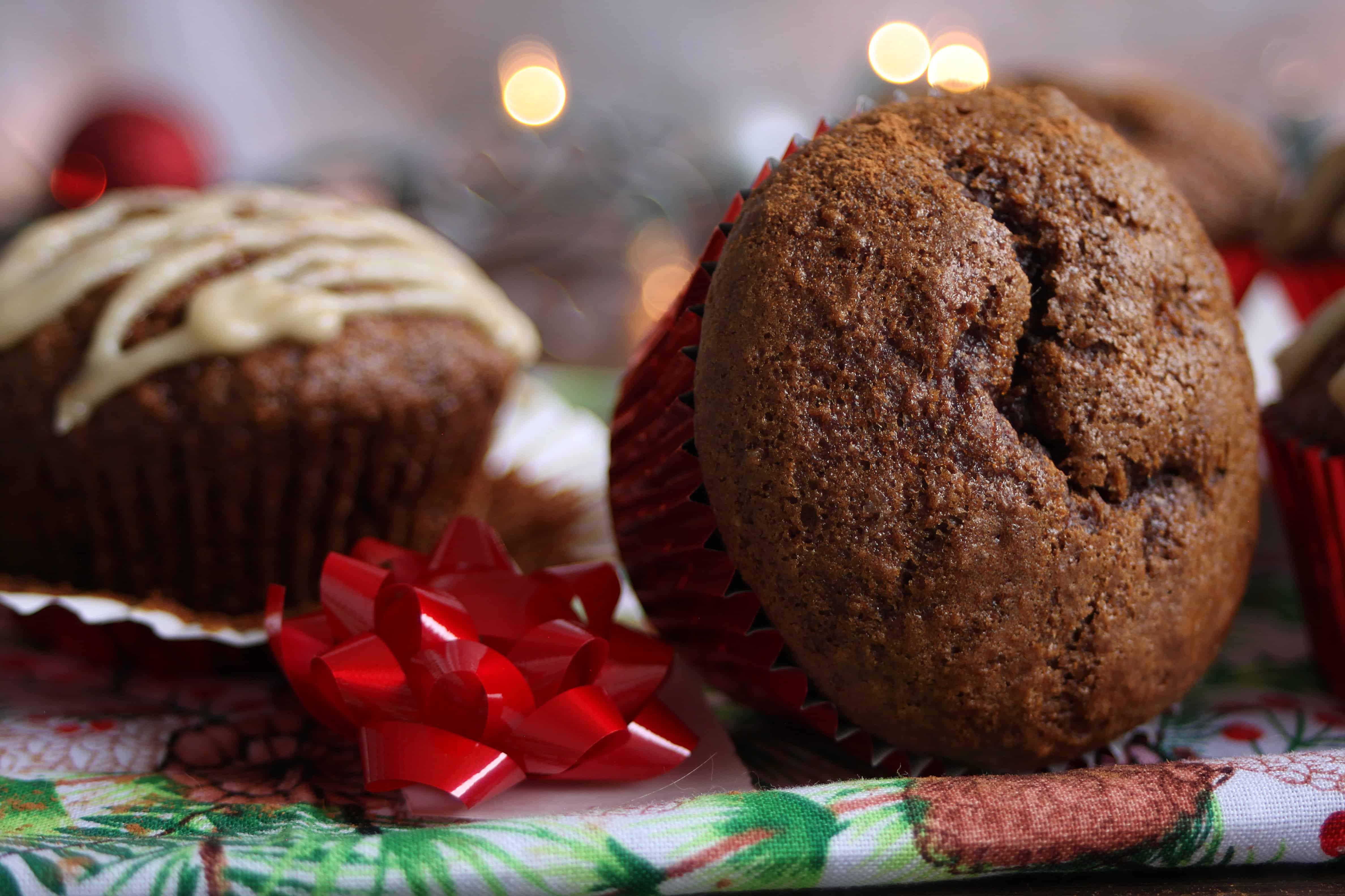 Healthy Gingerbread Muffins