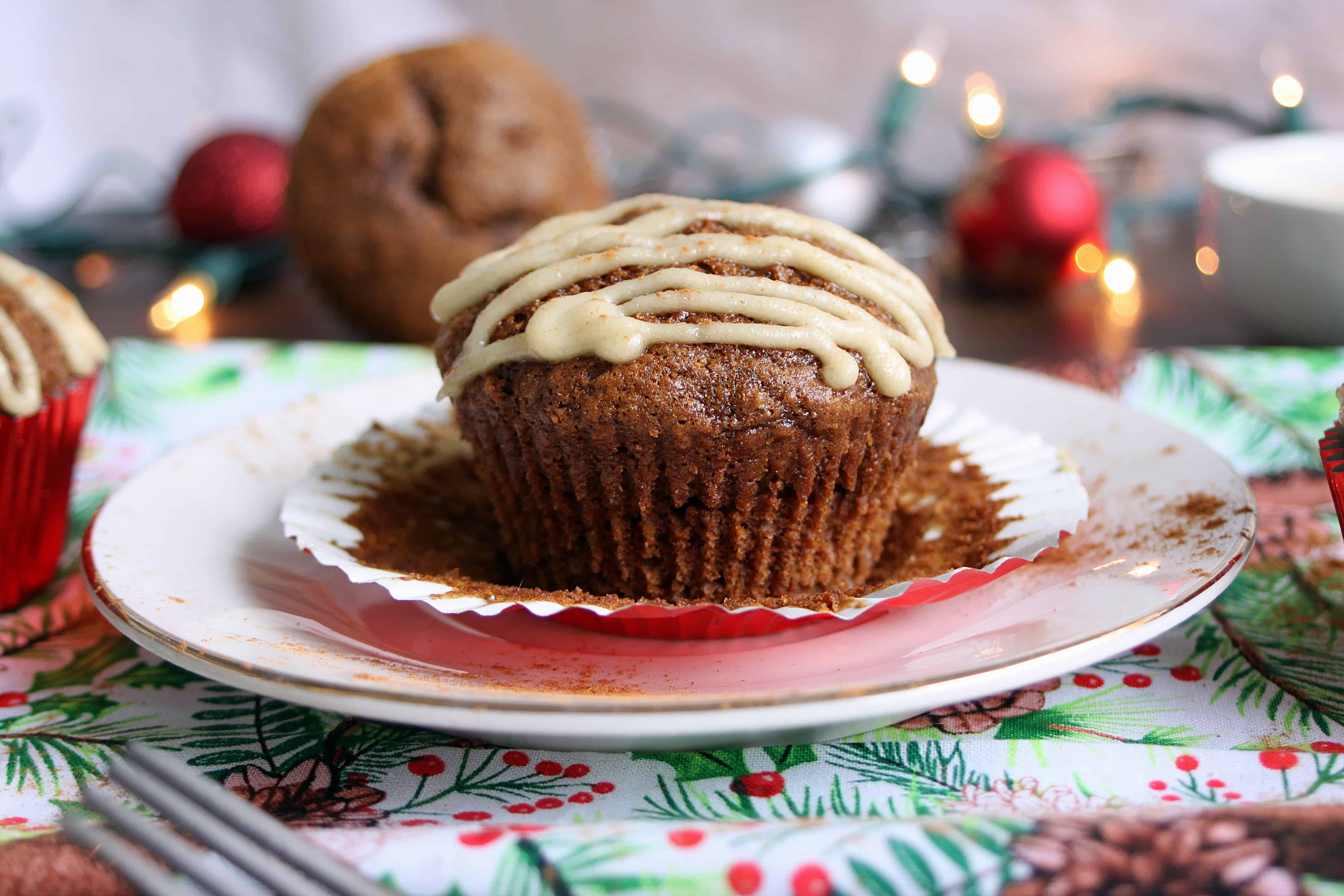 Healthy Gingerbread Muffins