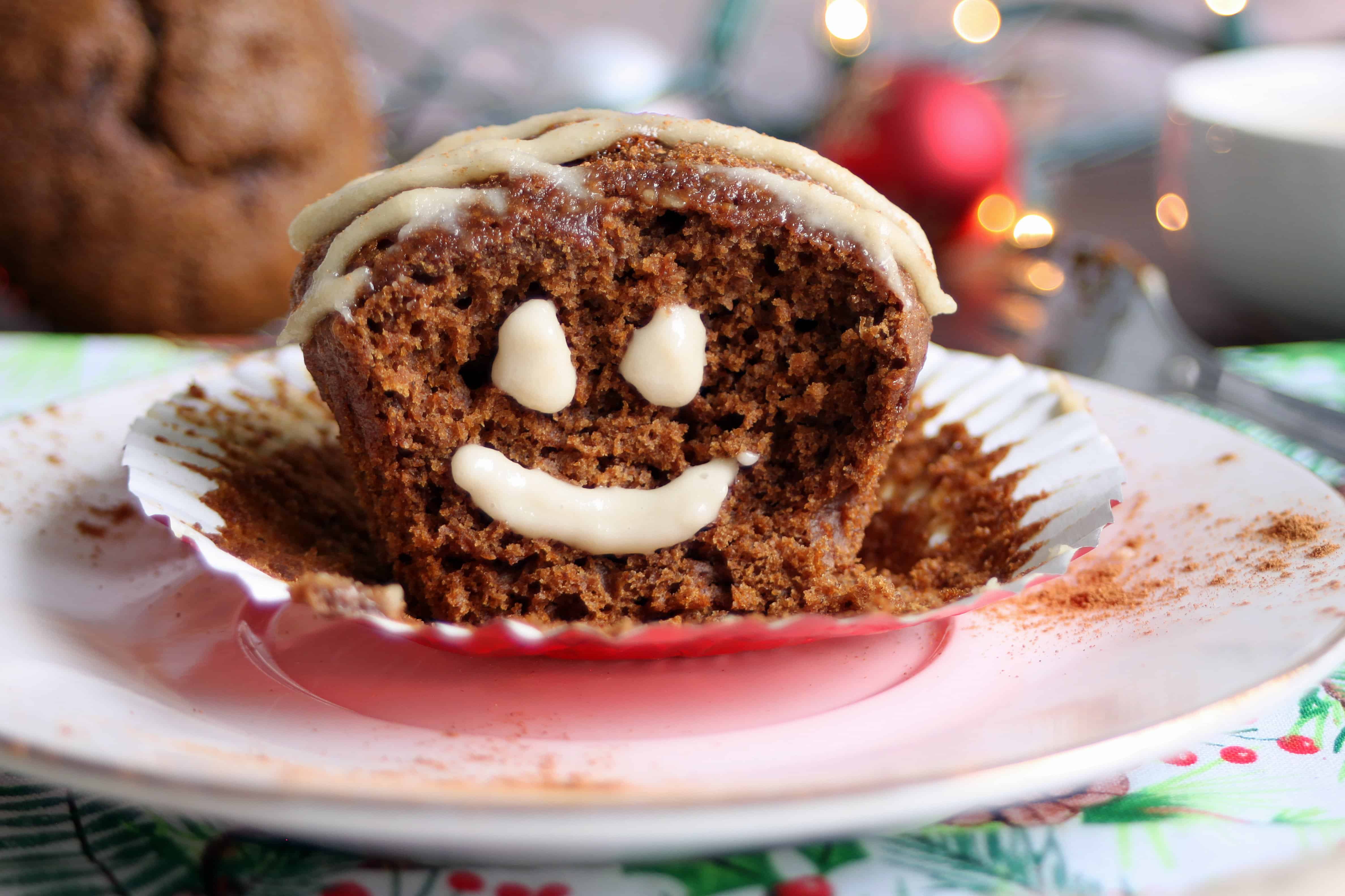 Healthy Gingerbread Muffins