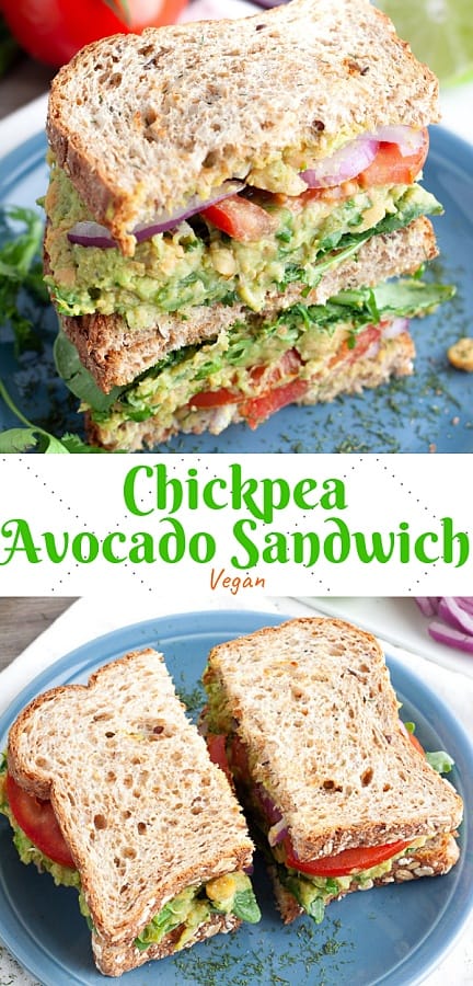 Kichererbsen-Avocado-Sandwich