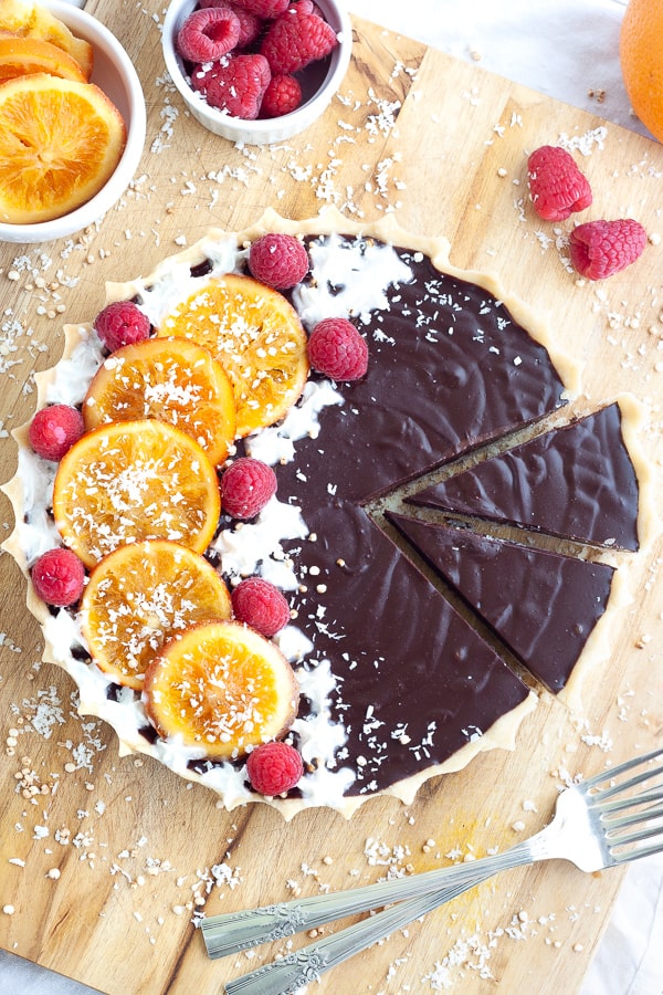 Easy Chocolate Orange Tart