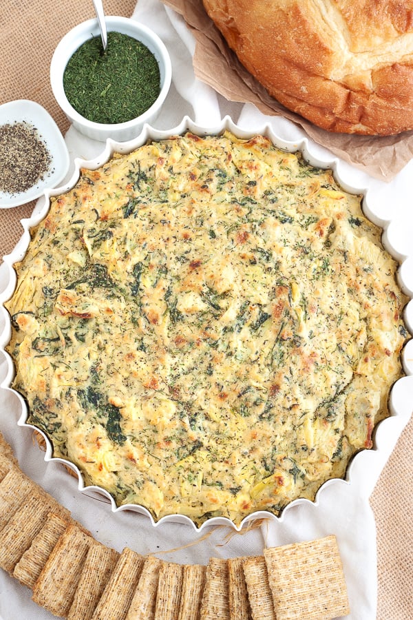 Easy Vegan Spinach and Artichoke Dip