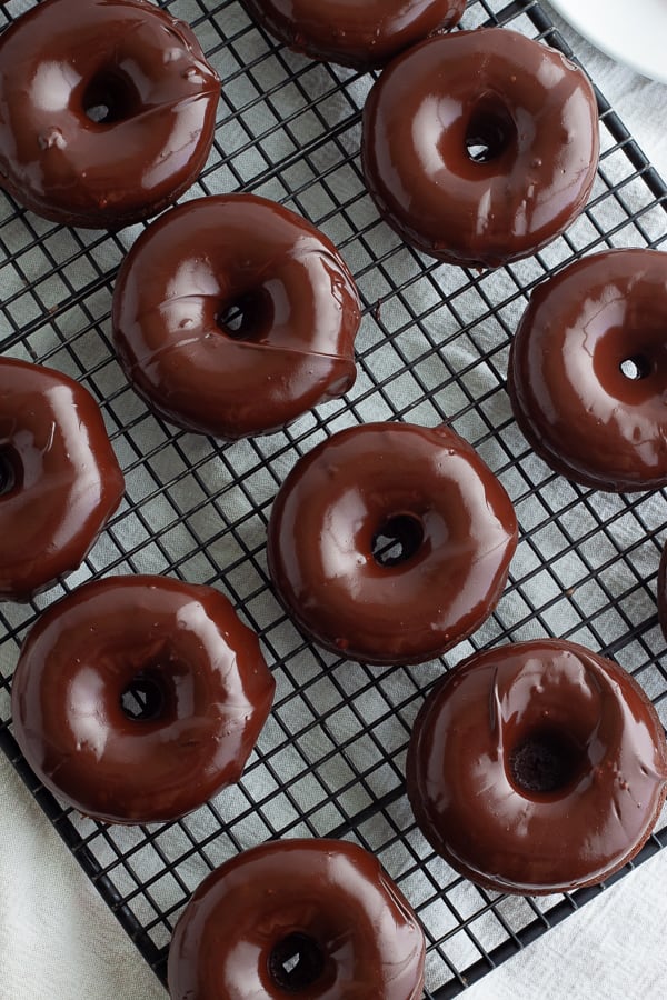 Vegan Double Chocolate Donuts