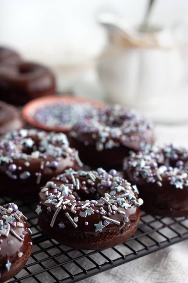 Vegan Double Chocolate Donuts