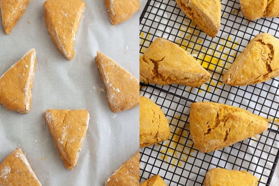 Vegan Pumpkin Scones Baked