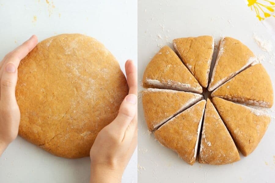 Vegan Pumpkin Scones Dough