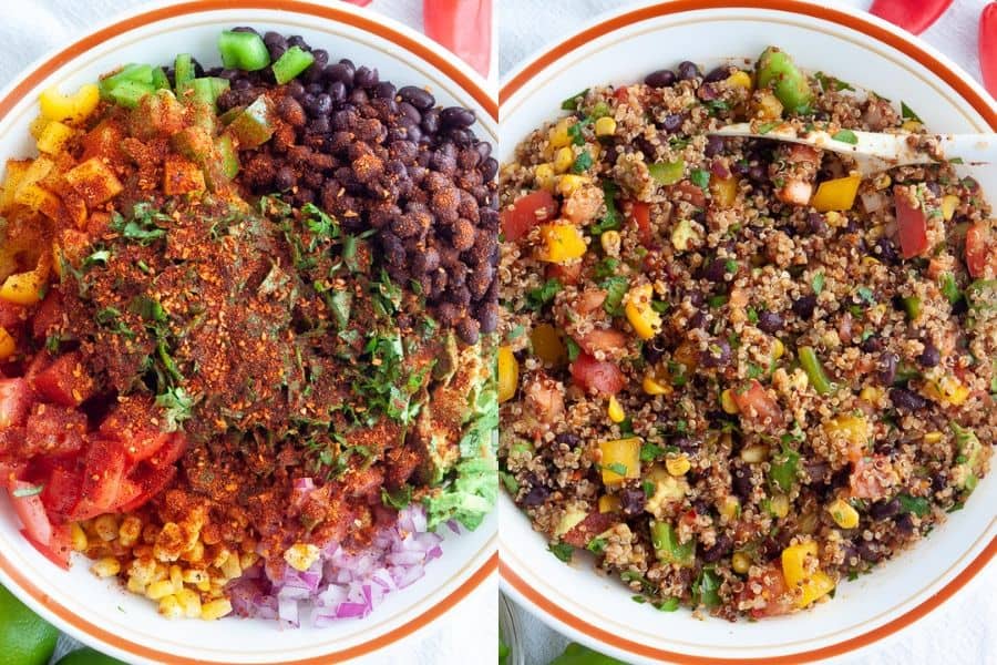 Vegan Southwest Quinoa Ingredients