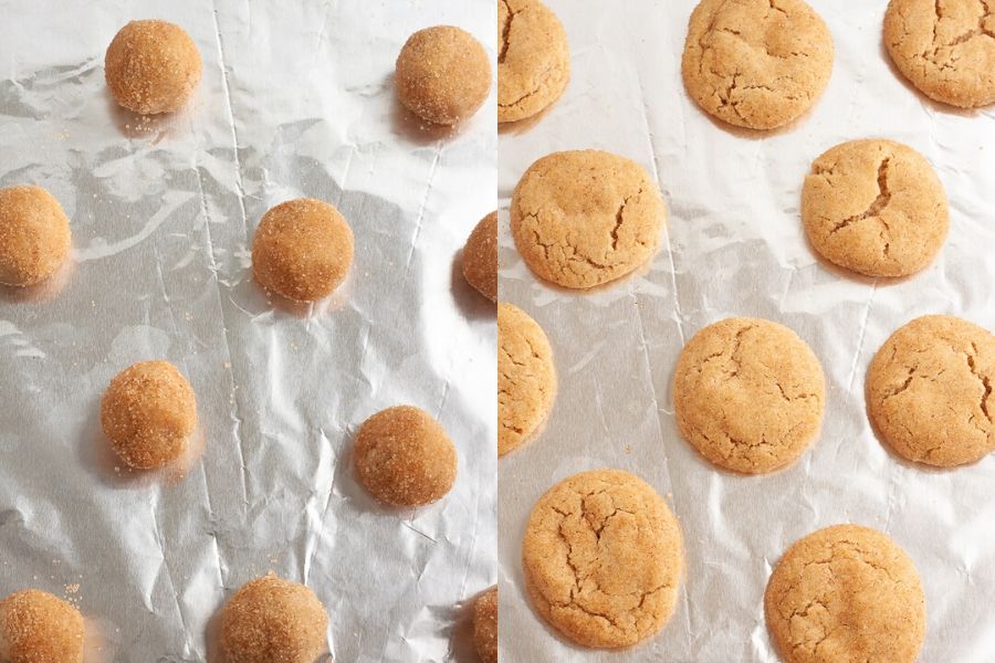 Vegan Snickerdoodle Cookies Baked