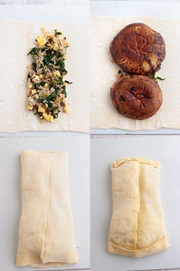 Vegan Mushroom Wellington Puff Pastry