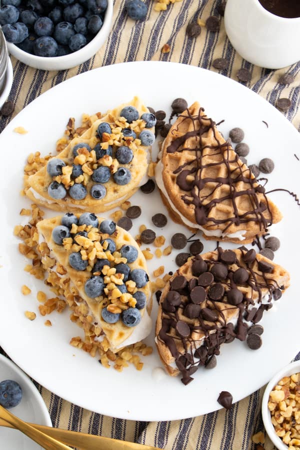 Vegan Waffle Ice Cream Sandwiches