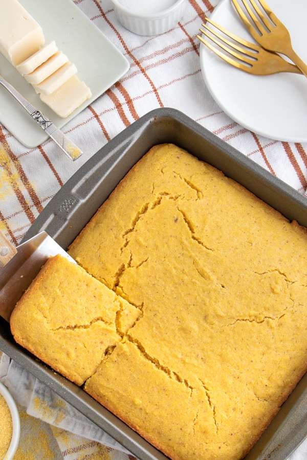 Healthy Dairy Free Cornbread