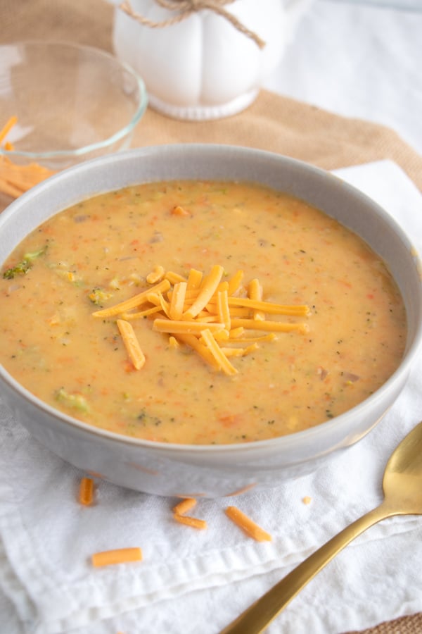 Best Ever Cheddar Soup with Broccoli