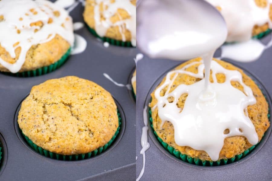 Glazed Lemon Poppyseed Muffins