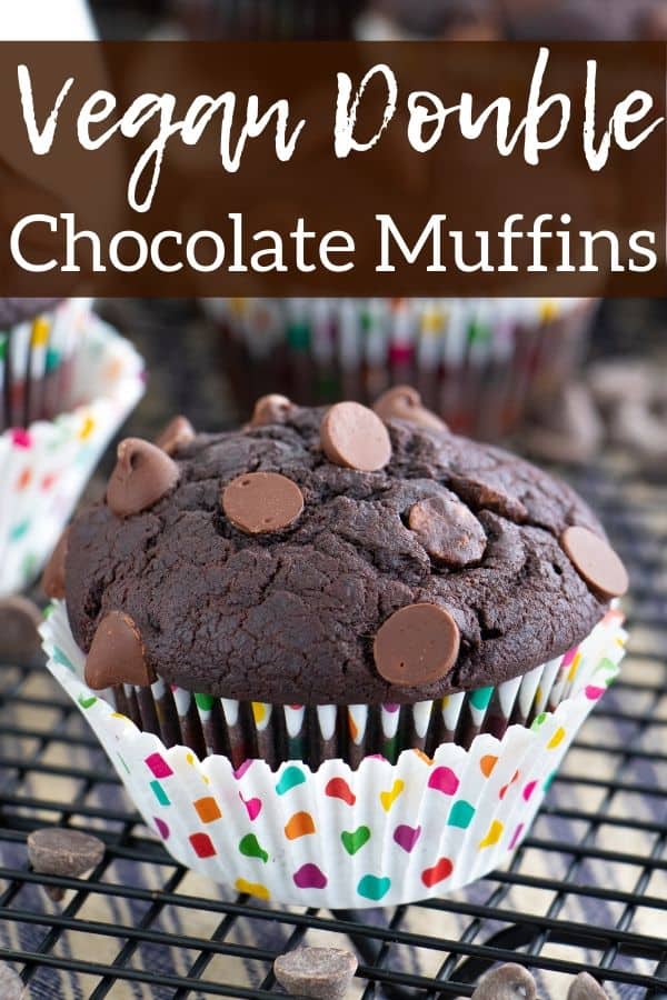 Vegan Double Chocolate Muffins