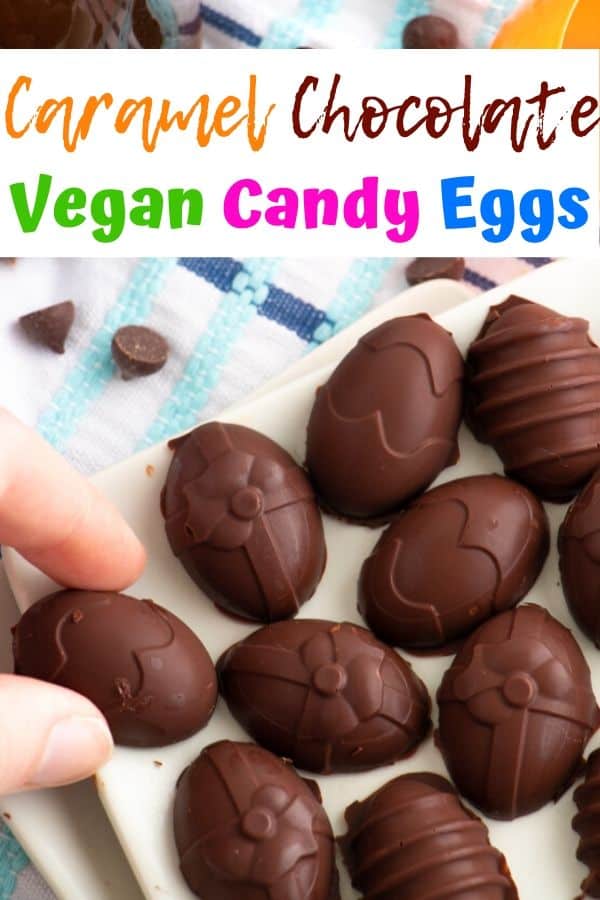 Vegan Caramel Chocolate Eggs