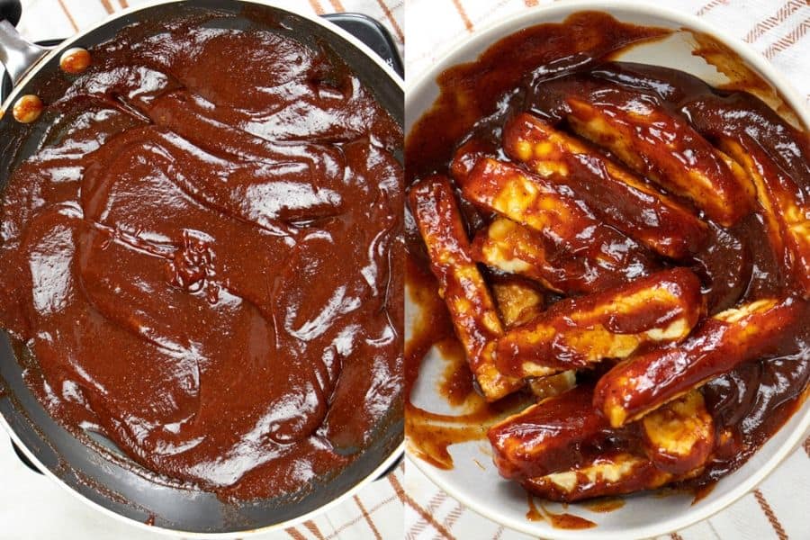 hjemmelavet vegansk grillsauce