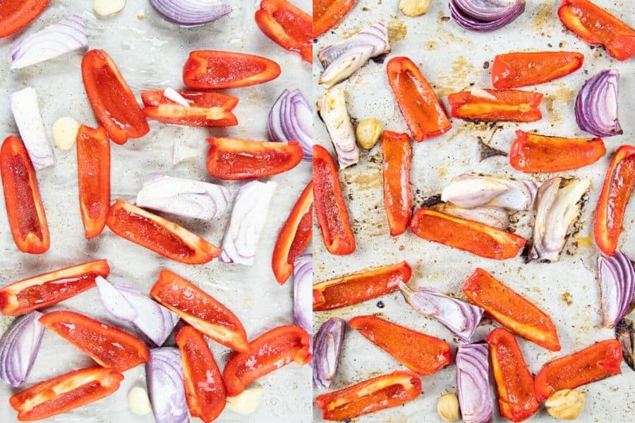 Roasted Peppers and Onions