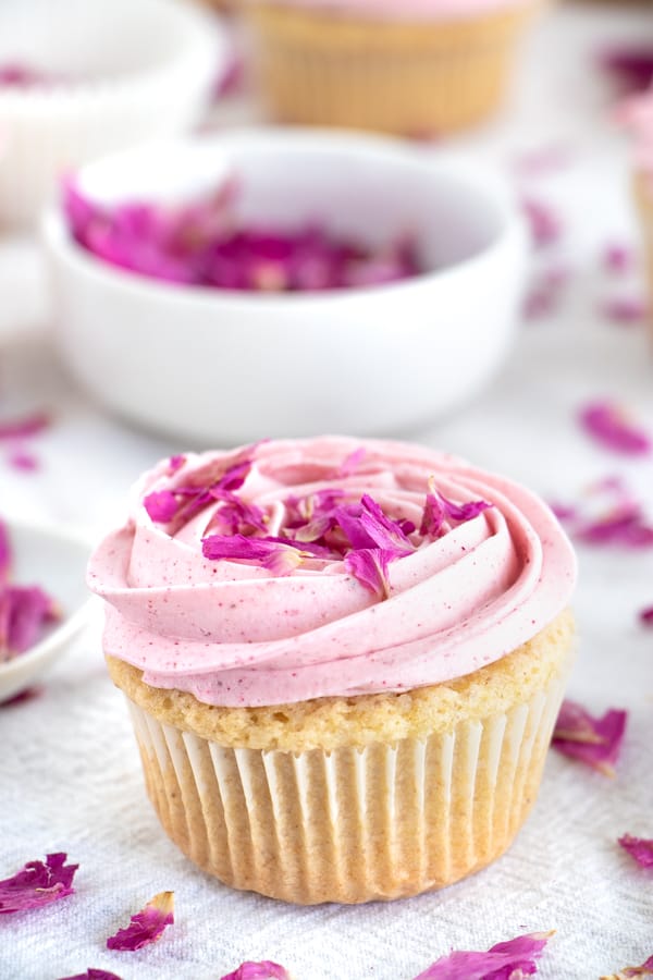 Vegan Rosewater Cupcake Recipe