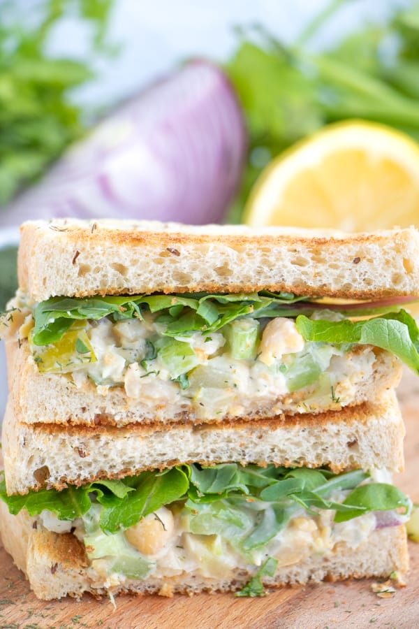 Vegetarian Chickpea Sandwich Filling