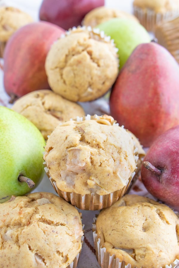 Pear Muffins with Ginger