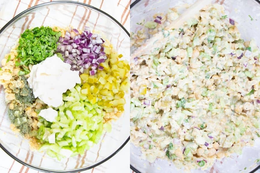 Chickpea Salad Ingredients