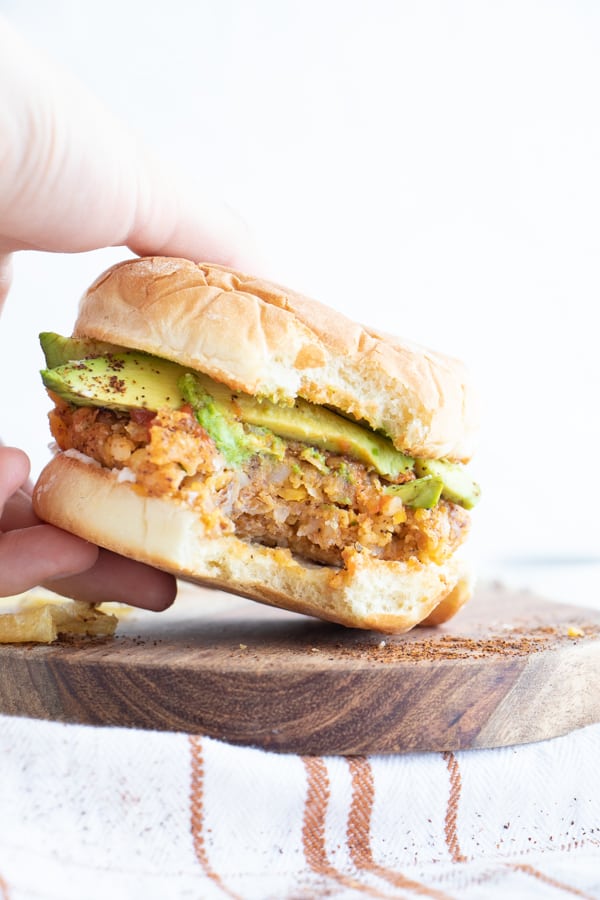 Easiest Vegan Chickpea Burgers