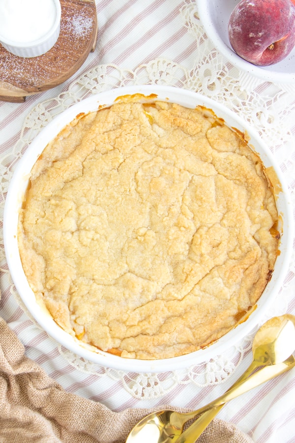 Vegan Southern Peach Cobbler