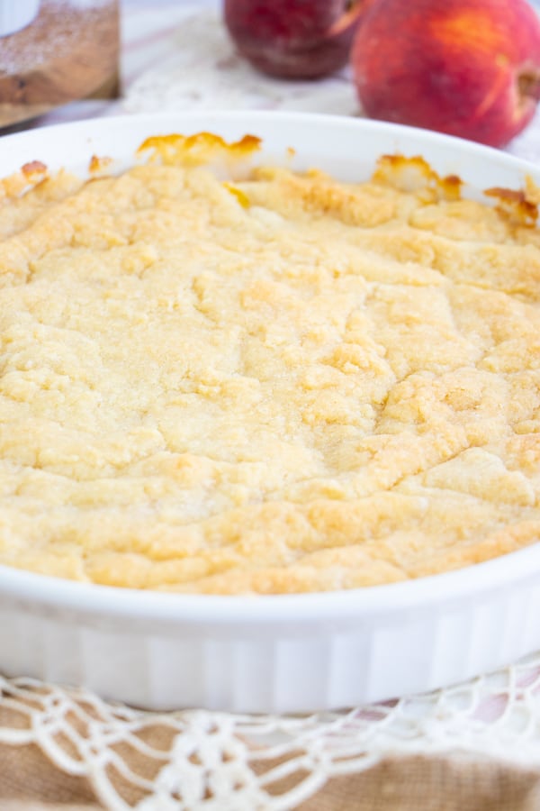 Crisp Peach Cobbler