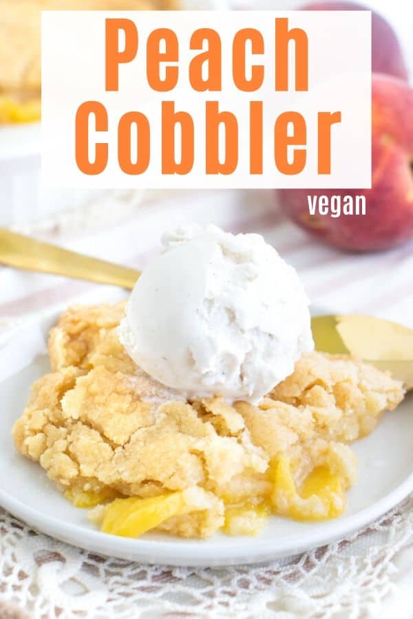 Vegan Peach Cobbler