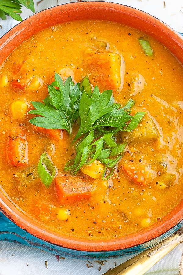 Sweet Potato Corn Chowder