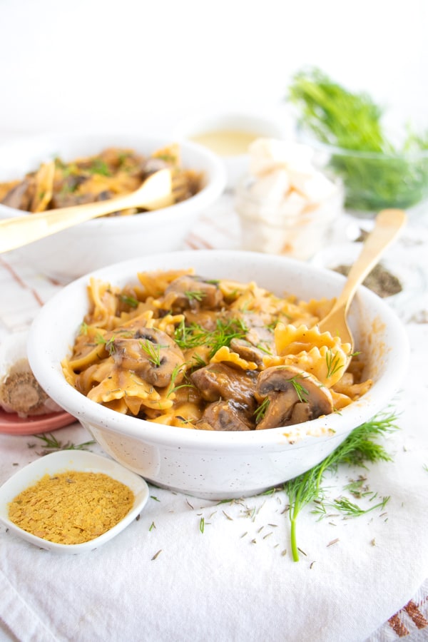 Veggie Mushroom Stroganoff