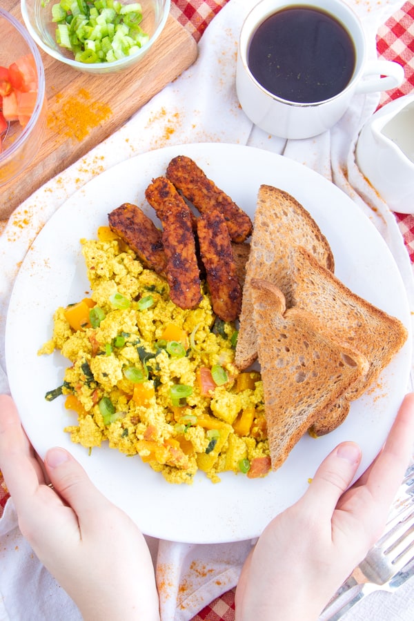 Tofu Scramble Spinach