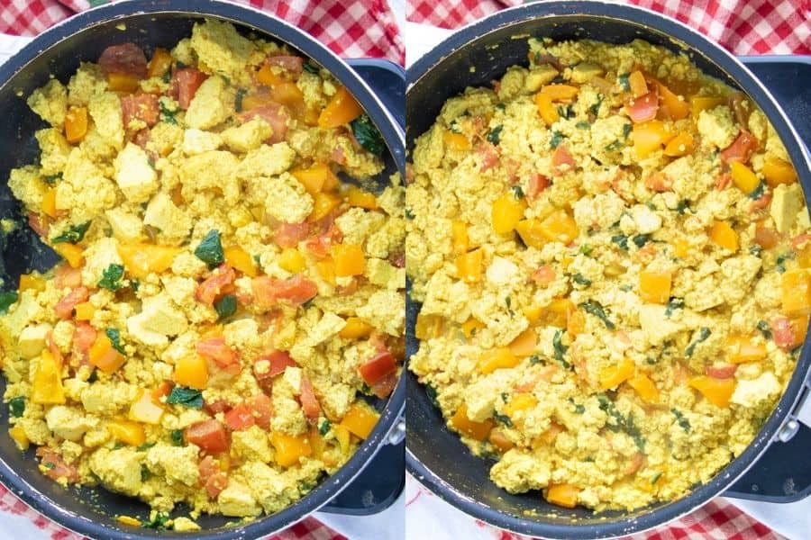 Tofu Scramble with Spinach