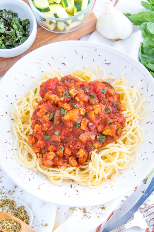 Recipe for Vegetarian Spaghetti