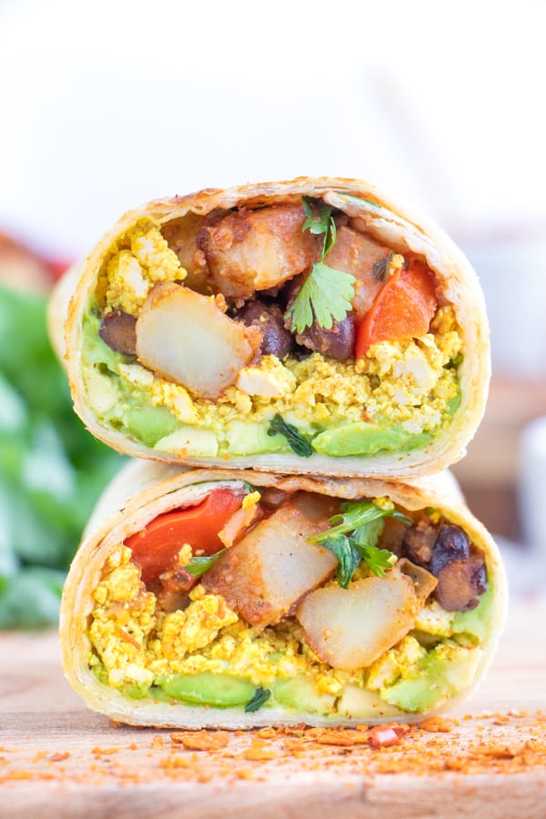 Plant Based Breakfast Burrito