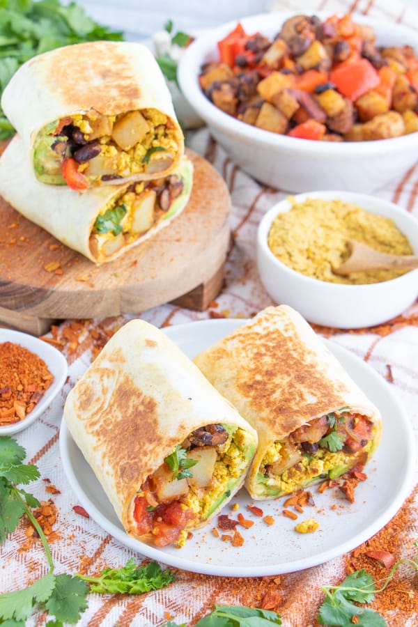 Tofu Scramble Burrito