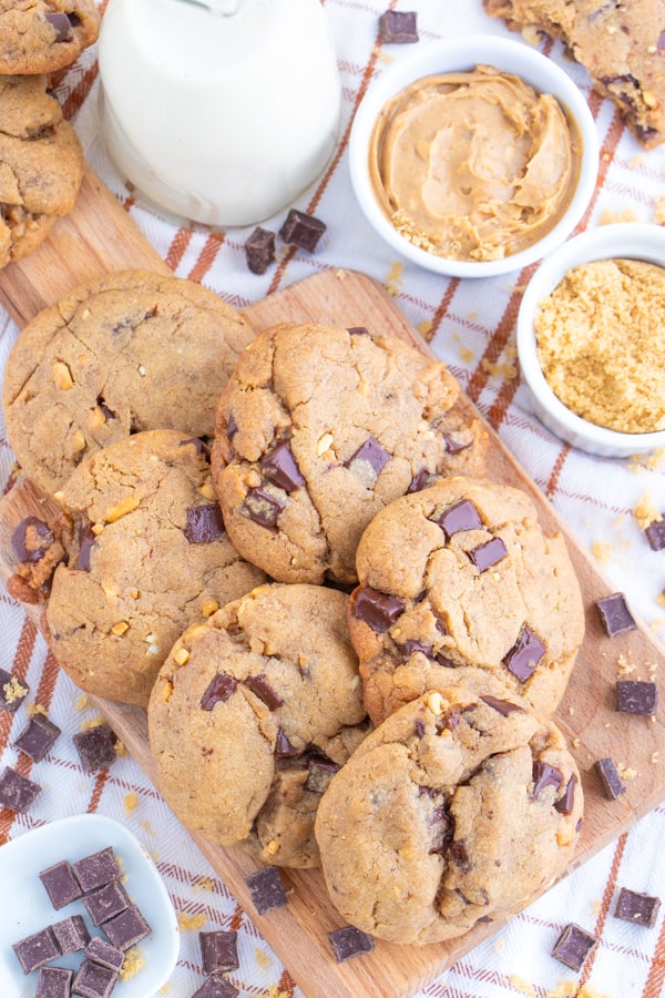 Dairy Free Peanut Butter Chocolate Chip Cookies