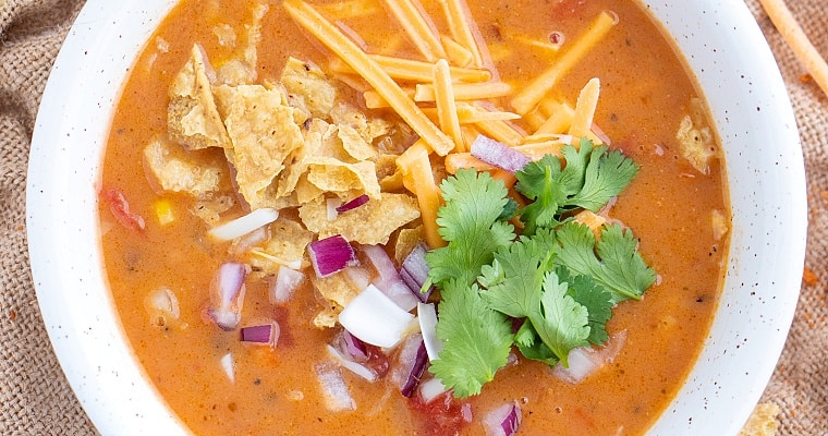 Easy Vegan Tortilla Soup Recipe
