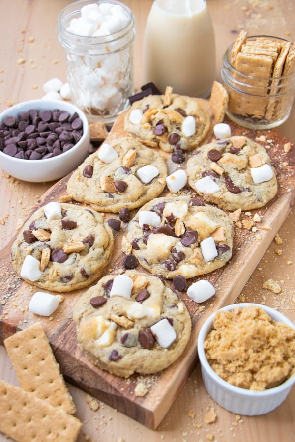 Chocolate Smores Cookies