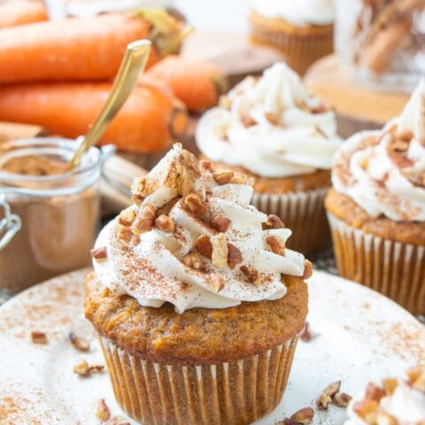 Vegan Carrot Cake Muffins