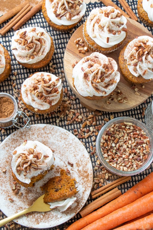 Vegan Carrot Cake Cupcakes Recipe