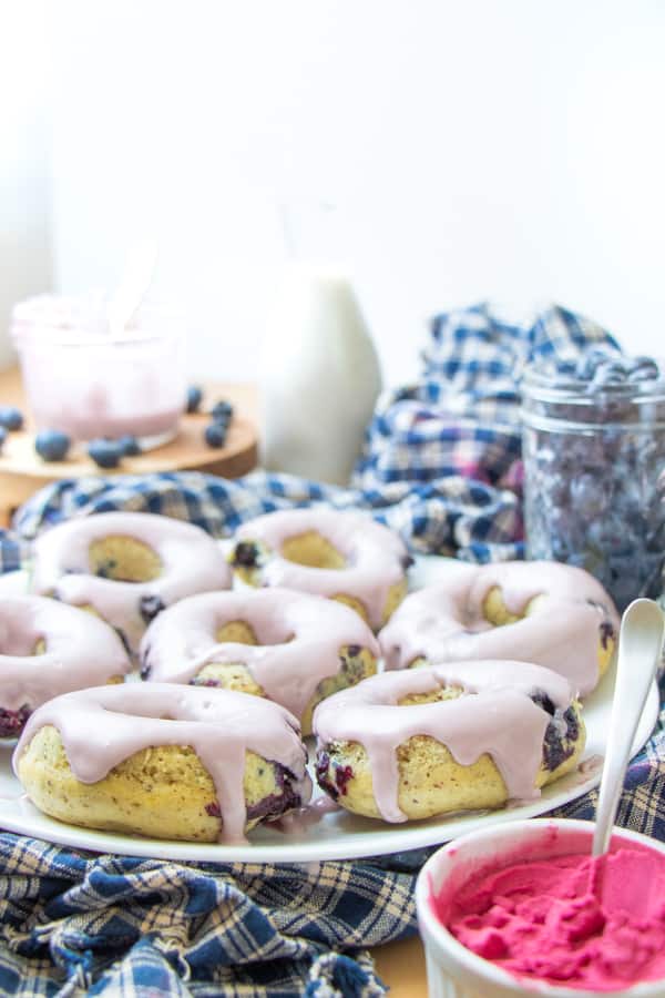 Vegan Blueberry Donuts