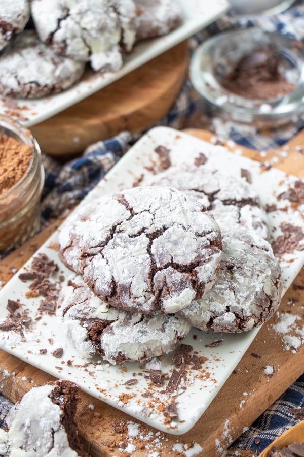 Vegan Crinkle Cookies