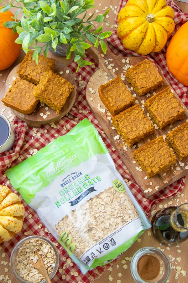 Vegan Baked Oatmeal Bars