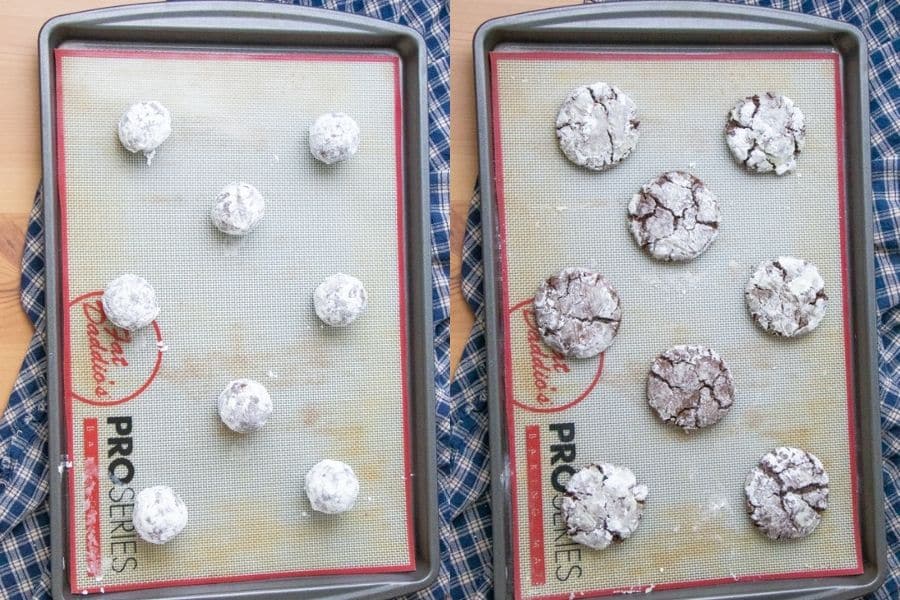 Christmas Crinkle Cookies