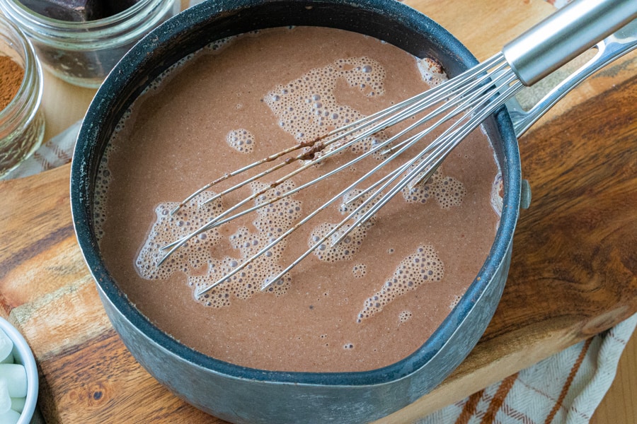 Heated Cocoa in a Pot