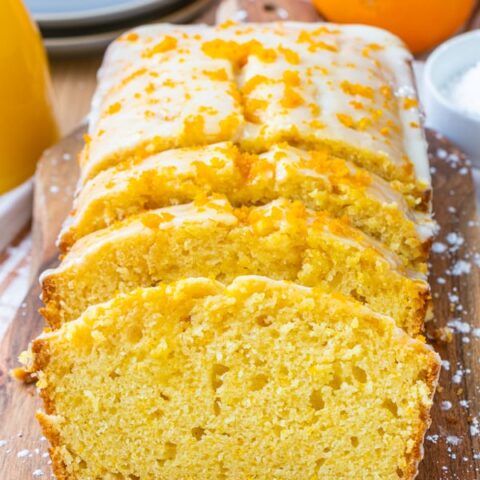 Cake slices on serving board.