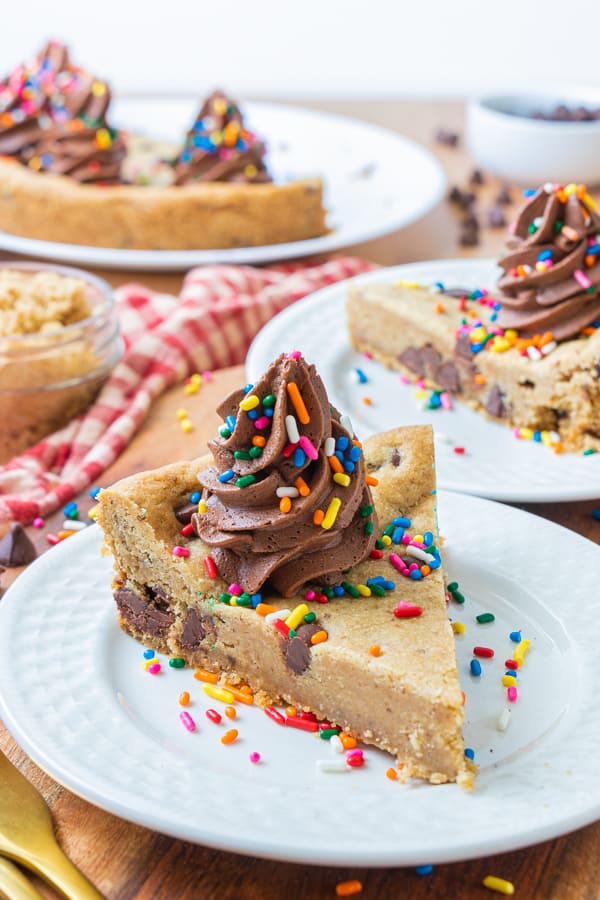 Slice of Cookie Cake with Sprinkles